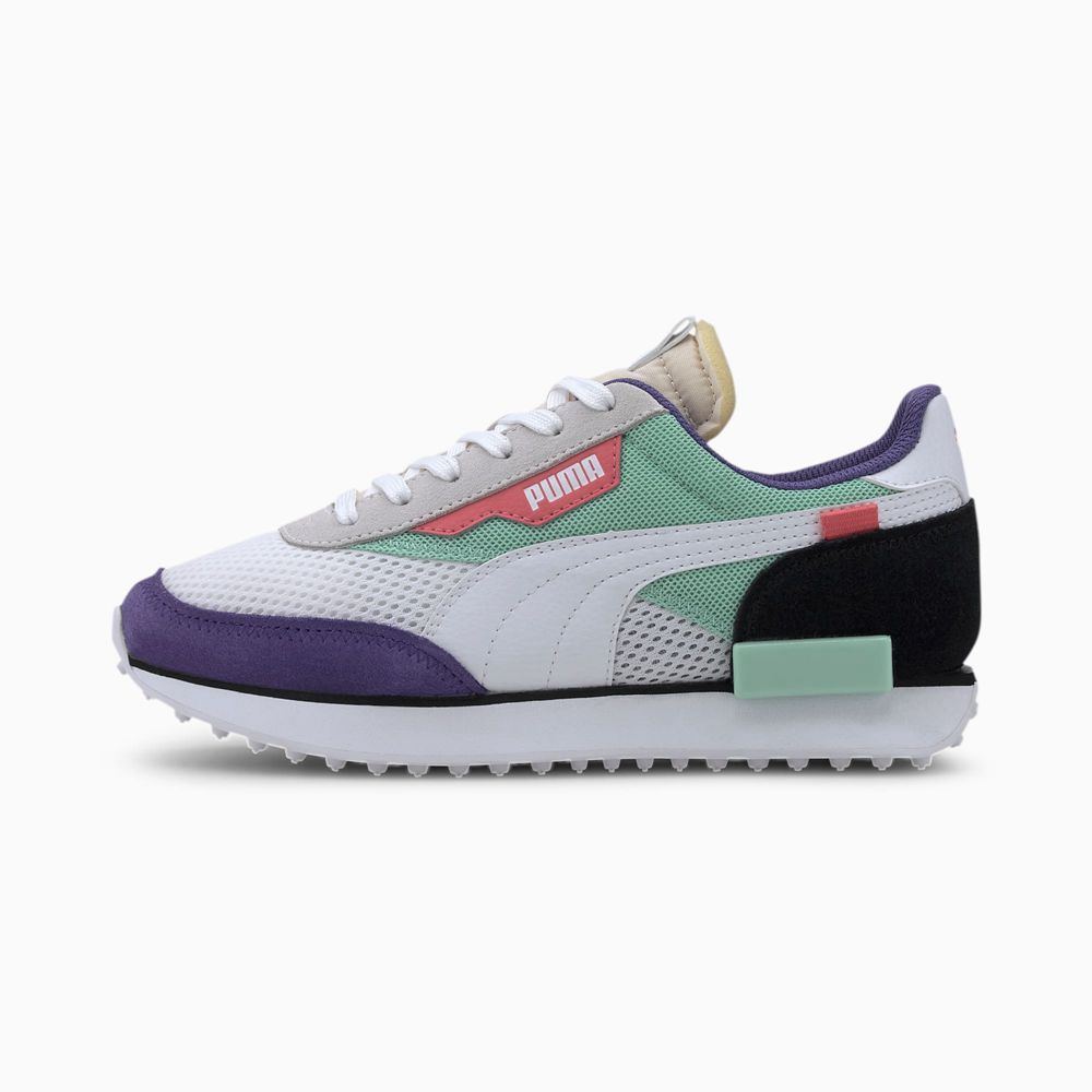Puma Future Rider Stream On Fiú Sportcipő - Fehér/Zöld ( Hungary - OJVEM3864 )